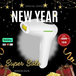 BoSidin Permanent Hair Removal Device, Painless Epilator for Women & Men - Body and Face