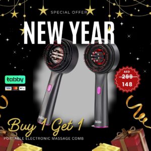 Buy 1 Get 1 Offer! BoSidin Portable Vibration Massage Comb Scalp Oil Applicator for Hair Growth and Anti-Hair Loss
