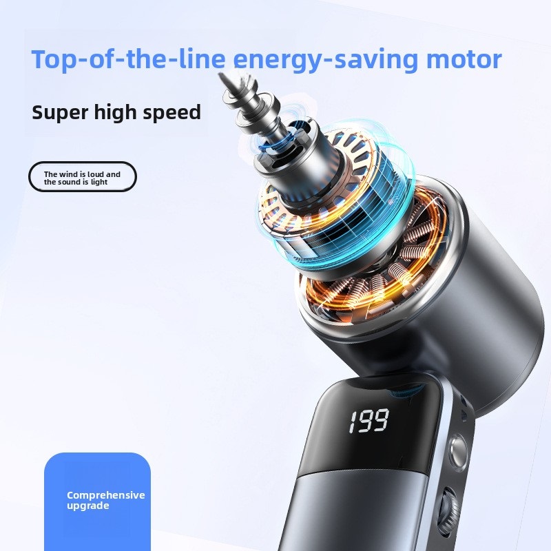 5-in-1 Ultimate Portable Turbo Fan, 199 Speeds, Foldable & Ultra-Silent with Free Lanyard - Image 4