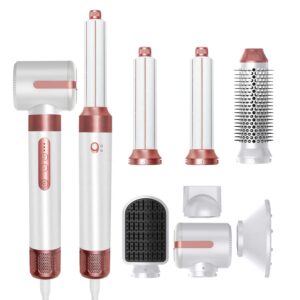 Multi-Functional 7-in-1 Hair Dryer Styler and Volumizer Set Professional Hair Dryer and Curling Iron Combo