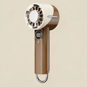 Handheld Fan Portable, High-Speed Personal Fan with 1-100 Speed Control & Battery Display, USB Rechargeable Small Turbo Fan for Makeup, Travel Essentials, Commuting