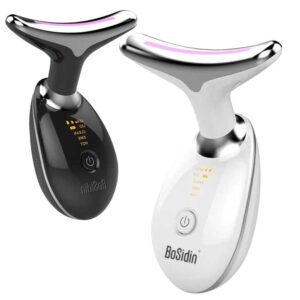 Buy 1 Get 1! Face Neck Lifting and Tightening Massager Anti-Aging Device, Wrinkle and Double Chin Remover Beauty Device White and Black